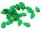 20 20mm Clear Green Faceted Teardrop Vintage Plastic Cabochons bL2